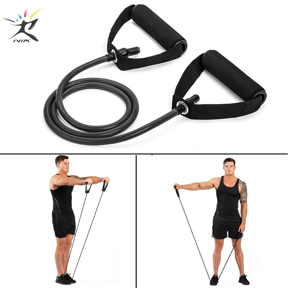 120cm Yoga Pull Rope Resistance Bands Fitness Gum Elastic Bands Workout Exercise 