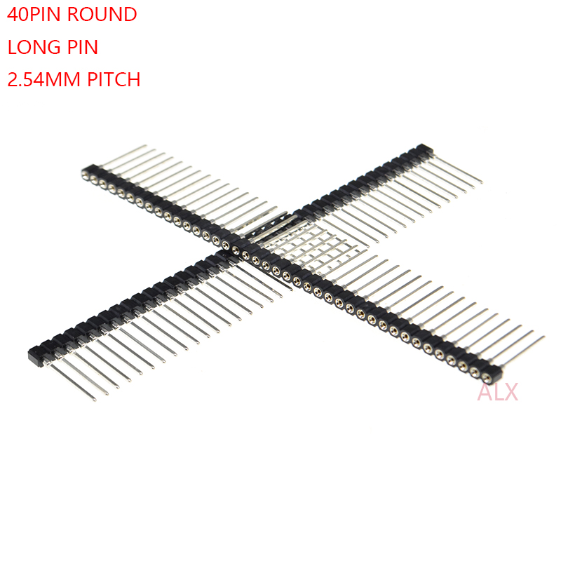 5PCS 1*40 40Pin 2.54mm 19mm Long single row Male Breakable Pin Header NEW 