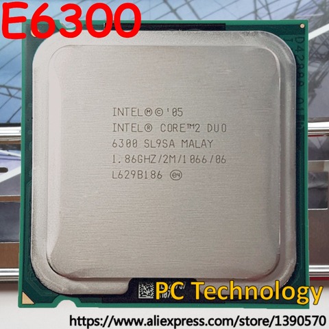 Original Intel core 2 duo E6300 Desktop processor CPU 1.86GHz/2MB/1066MHz LGA775 100% test ship out within 1 day ► Photo 1/5