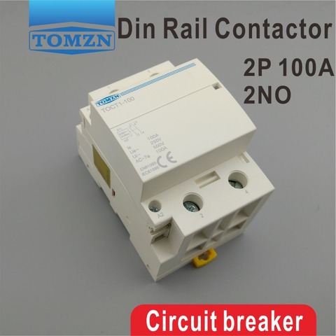 TOCT1 2P 100A 2NO 230V 50/60HZ Din rail Household ac Modular contactor ► Photo 1/1