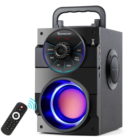 TOPROAD Bluetooth Speaker Portable Big Power Wireless Stereo Subwoofer Heavy Bass Speakers Sound Box Support FM Radio TF AUX USB ► Photo 1/6