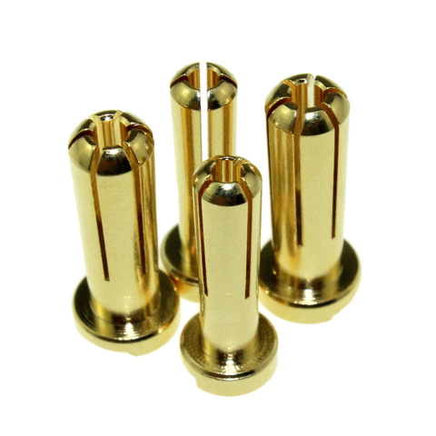 10pcs Amass 4/5mm Bullet Banana Plug Connector Male Female for RC Battery Part Gold Plated ► Photo 1/4