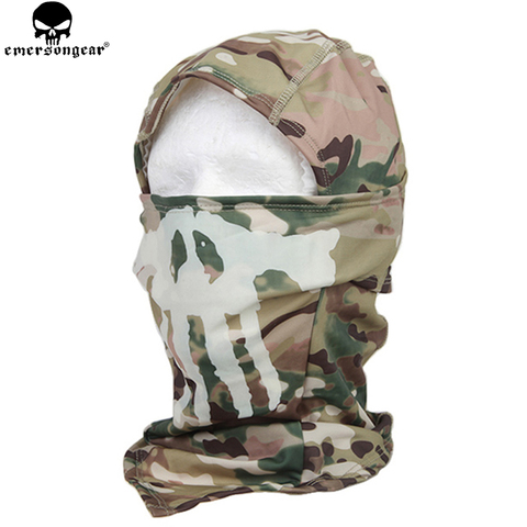 EMWESONGEAR Ghost Multi-functional Hood Luminous Mask Scarf Military Breathable Camouflage Mesh Multicam AOR1 EM6634 ► Photo 1/1