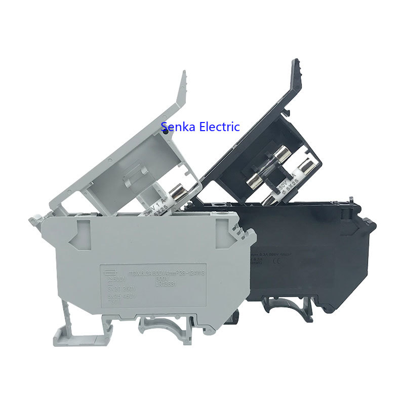 5PCS UK5-HESI Gray Screw Clamp Fuse Terminal Blocks Connector 