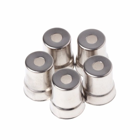 MEXI 5Pcs/Set Diameter 13mm Steel Cap Microwave Oven Replacement Round Hole Magnetron Silver Tone ► Photo 1/5