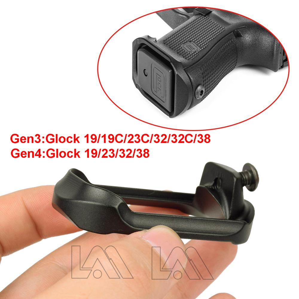 Alloy Magwell Pro Grip Ring Base Pad Adapter For GLOCK 19 23 32 38 GEN 3/4 Black 