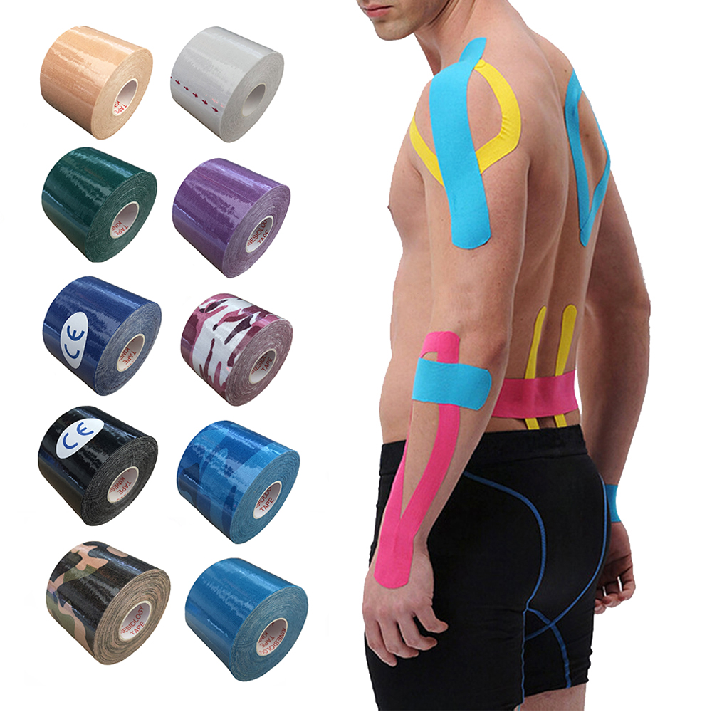 2Size Kinesiology Tape Athletic Tape Sports Muscle Tape Bandage Care Fitness  Tennis Running Knee Muscle Protector - Price history & Review, AliExpress  Seller - YP Outdoor Store