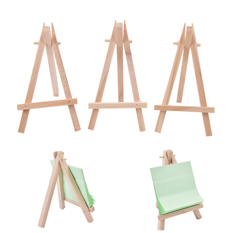 1pcs Wooden Mini Artist Easel Wood Wedding Table Card Stand Display Holder For Party Decoration 12.5*7cm ► Photo 1/6
