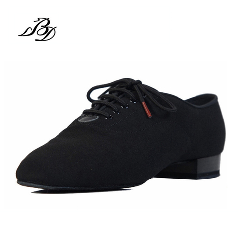 Sneakers BD Dance Shoes Men Shoes Square dance Social Ballroom Latin shoes 309 Black 317 Modern shoe Hot Oxford Cloth Heel 25mm ► Photo 1/6