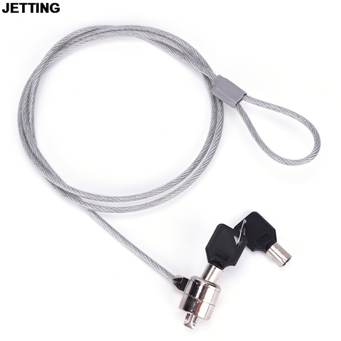 JETTING Anti-Theft Office Notebook Laptop PC Computer Desk Key Security Lock Chain Cable Drop Shipping ► Photo 1/6