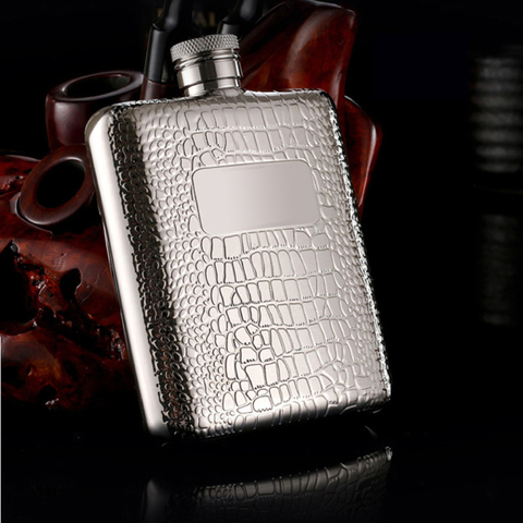 Portable stainless steel 304 hip flask 6oz mini metal whiskey pot 170ml alcohol container  whiskey flask name brand honest ► Photo 1/6