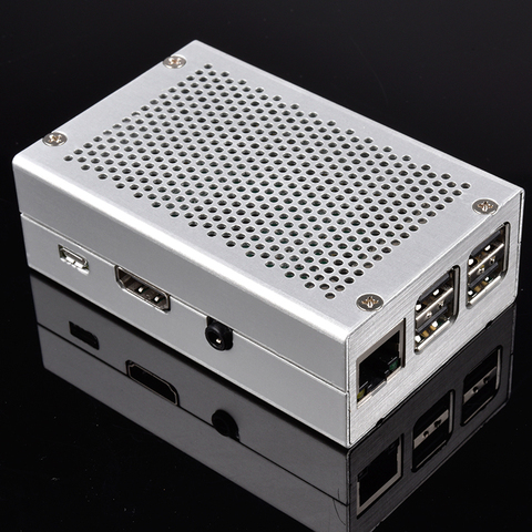 Raspberry Pi 3 Aluminum Case Silver Case Metal Enclosure for RPI 3 Model B Compatible with Raspberry Pi 3 Model B+ ► Photo 1/4