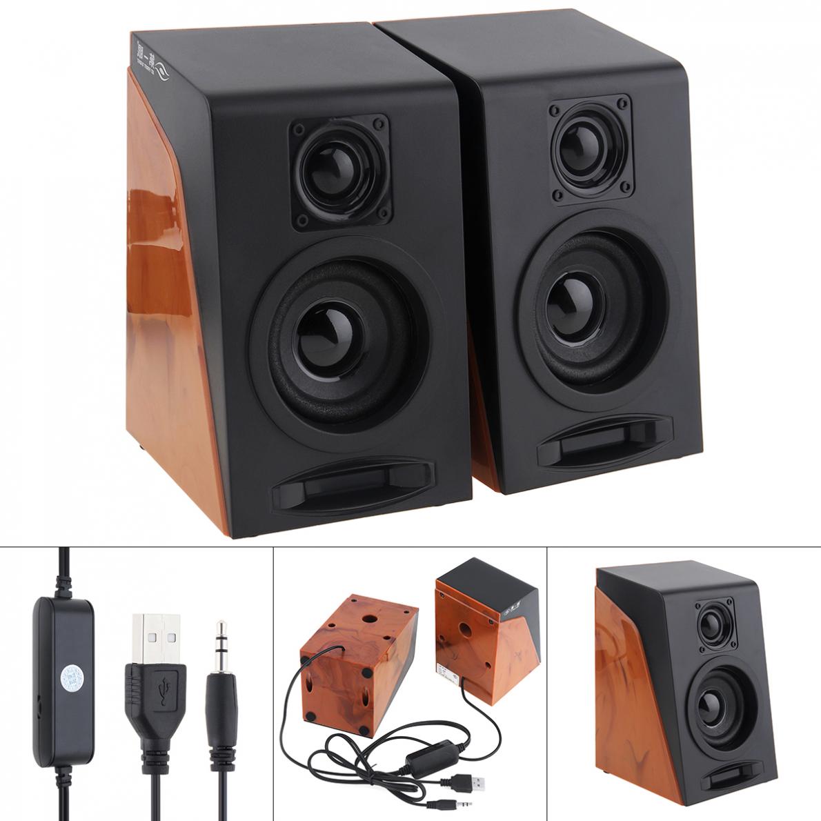 101Z 6W USB 2.0 Speakers with 3.5mm Stereo Jack and USB Powered for Smartphone 