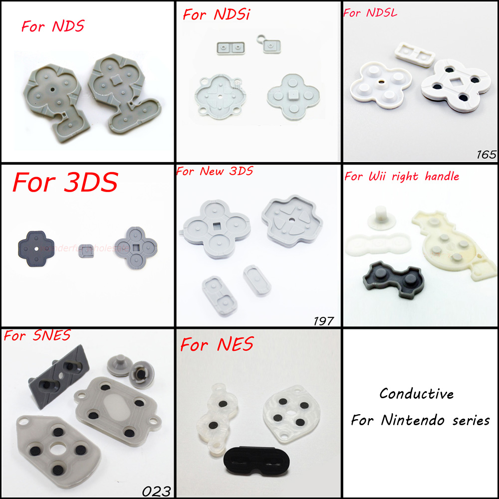1 Set Silicone Conductive Rubber Adhesive Button Pad Keypads For  Playstation Dualshock 4 5 Ps4 Pro Controller Gamepad - Screen Protectors -  AliExpress