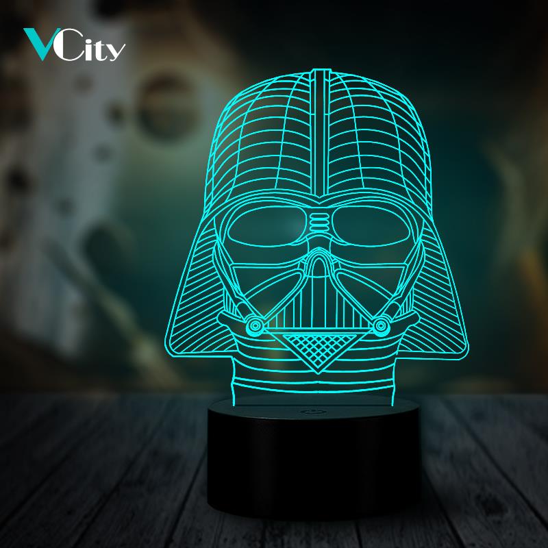 VCity Night Light Darth Vader Movie Fans Collection 3D LED USB Mood Multicolor Luminaria Change Table Kids Gifts Movie Fans - Price history & Review | AliExpress Seller - VCity Store | Alitools.io