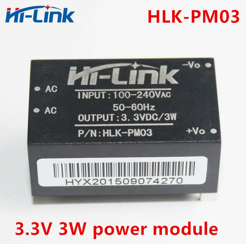 Free shipping 5 pcs AC DC 220V to 3.3V 3W mini power supply module intelligent household switch module power module HLK-PM03 ► Photo 1/6