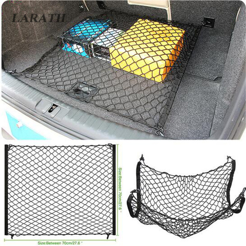 4 HooK Car Trunk Cargo Mesh Net Luggage For Mercedes Benz W211 W221 W220 W163 W164 W203 C E SLK GLK CLS M GL accessories ► Photo 1/6