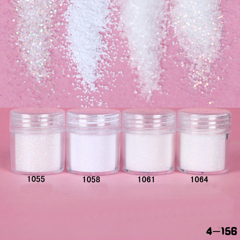 1Box Snow White Series Beauty Nail Glitter Powder Acrylic Powder Sheets Nail Dust Tips Nail Art Decoration 10ML ► Photo 1/4