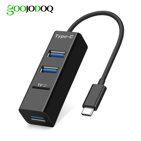 3 Ports USB C HUB Type C Splitter with TF Card Reader USB-C Adapter for Macbook Pro Air Surface pro 6 Huawei matebook Hub ► Photo 1/6