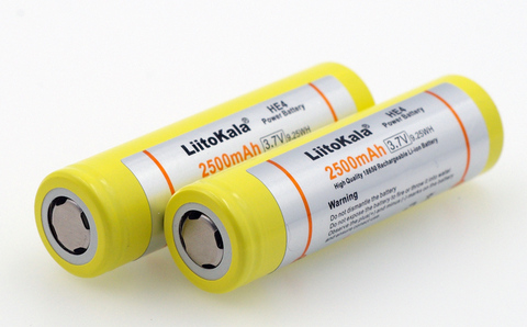 4PCS Liitokala Original 18650 3.7V 2500mAh HE4 Rechargeable battery Max 20A 35A discharge For Electronic cigarette batteries ► Photo 1/4