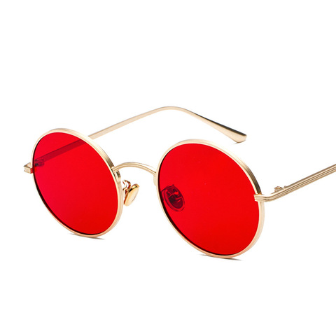 Metallic Round Sunglasses For Women Brand Retro Punk Sunglasses Men Eyeglasses Clear Lens Oculos ► Photo 1/5