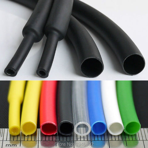 5 meters/lot 3.2mm Heat Shrink Tube with Glue Adhesive Lined 3:1 Shrinkage Dual Wall Shrink Tubing Wrap Wire Cable with 7 Colors ► Photo 1/6