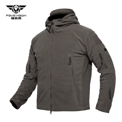 Men Tactical Shark Skin Soft Shell Outdoors Keep Warm Inner Liner Coat Sweater Male Cold-proof  Clothes Hooded Outdoor Jacket ► Photo 1/6