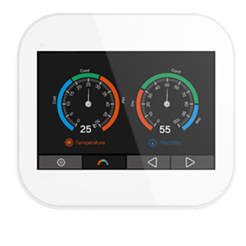 Modbus  tcp color touch screen thermostat with English/German/Polish/Czech/Italian/Spainish /French/ ► Photo 1/3