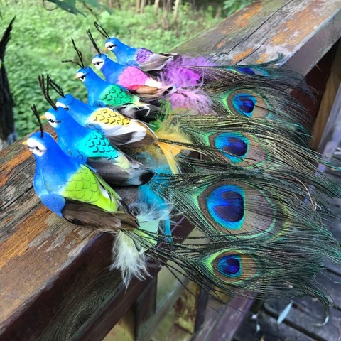 Natural Peacock Original Peacock Feather For Wedding Party Table