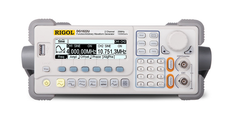 RIGOL DG1022U Signal Generator Function/Arbitrary Waveform Function Generator 25MHZ 2 output channels 5 standard waveforms  ► Photo 1/3