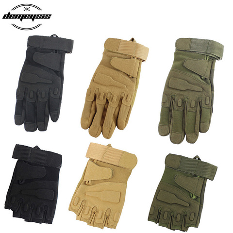 High Quality Microfiber Full & Half Finger Military Tactical Gloves Non-slip Hiking Hunting Shooting Gloves Training Mittens ► Photo 1/6