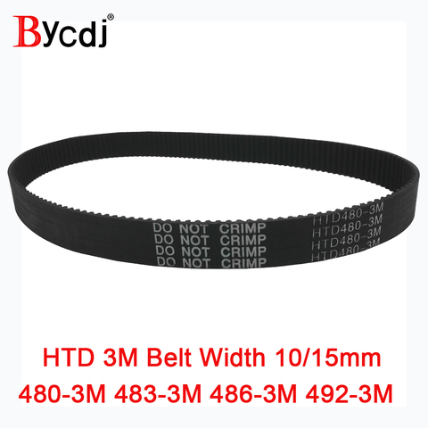 Arc HTD 3M Timing belt C=480 483 486 492 width 6-25mm Teeth160 161 162 164  HTD3M synchronous pulley 480-3M 483-3M 486-3M 492-3M ► Photo 1/4