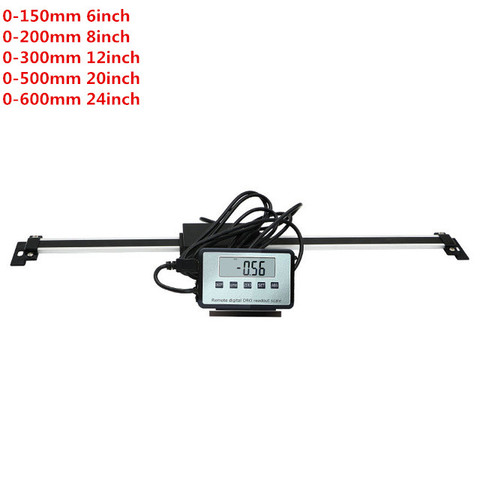 150mm 200mm 300mm 500mm 600mm Digital Scales Remote Digital Table Readout Scale for Bridgeport Mill Lathe Linear Ruler with Base ► Photo 1/6