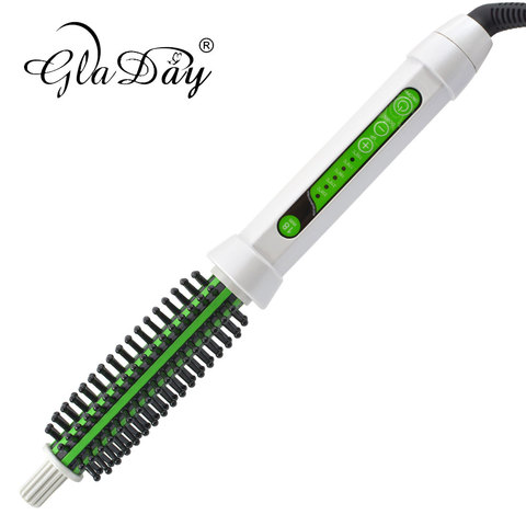 Ceramic Hair Curler Brush Electric Comb Hair brush LED Curling Fluffy Brush Curlers Hair Styling Tools ► Photo 1/6