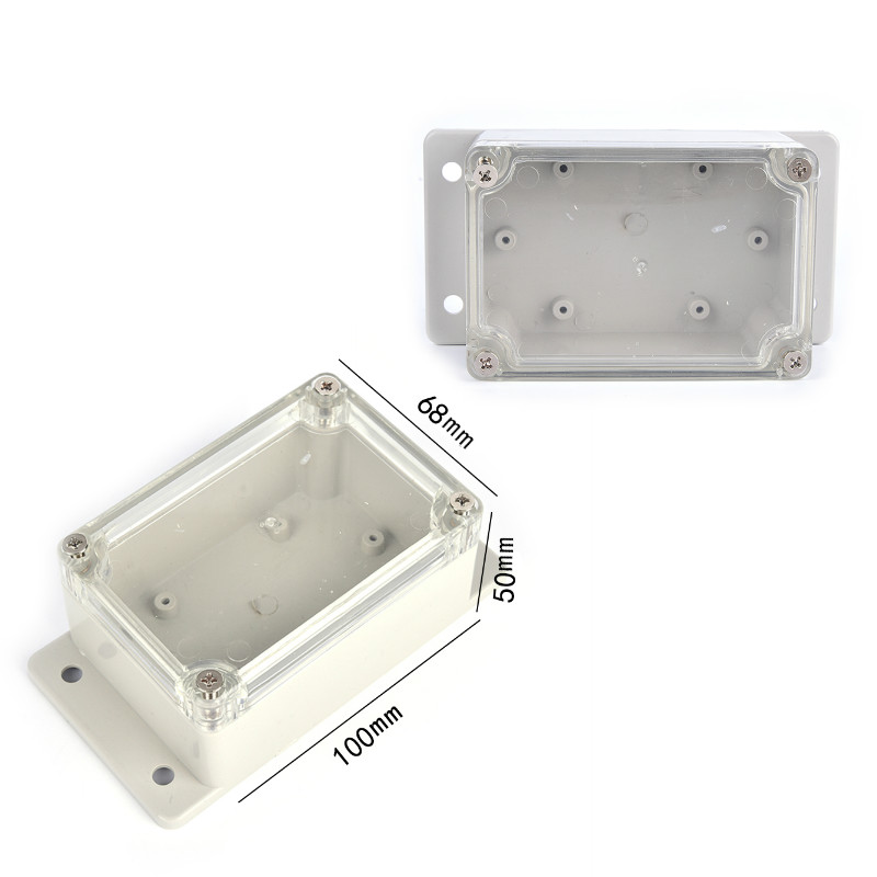 Waterproof White Electronic Project Box Enclosure Plastic Cover Case 100*68*50mm 