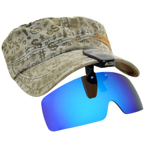 Polarized Fishing Glasses Hat Visors Sport Clips Cap Clip on Sunglasses For Fishing Biking Hiking Golf Eyewear UV400 ► Photo 1/6
