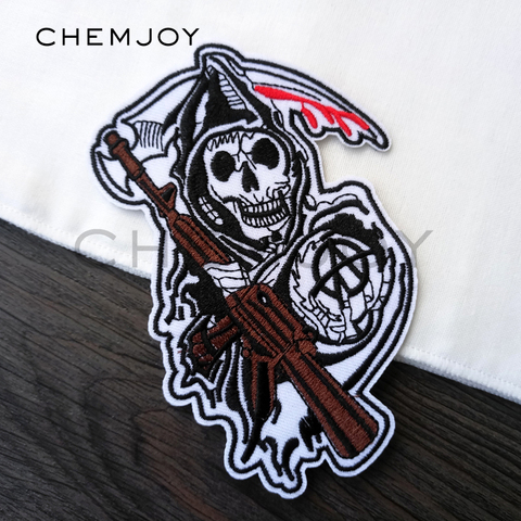 Patches Clothes Embroidered Logo Punk, Patches Jackets Skulls