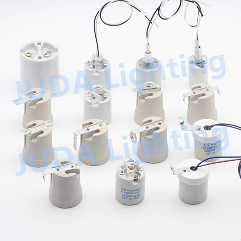 E27 E14 E40 ceramic lamp holder Pottery and Porcelain lamp socket for ceiling light lamp base led pendant light chandeliers diy ► Photo 1/1