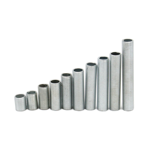 10Pieces M10 Nipple Joint Metal Threaded Tube Screw Pipe For DIY Lights Accessories ► Photo 1/3