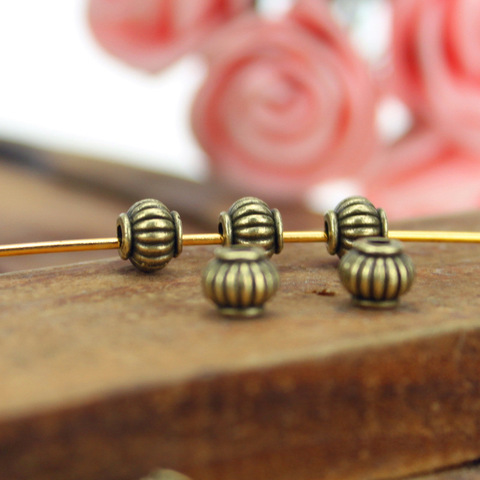 100pcs/lot Metal Charms for Jewelry DIY Making Antique bronze Plated pumpkin Beads Spacer Bead for bracelet ► Photo 1/6