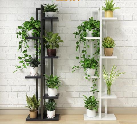 Orchid shelf of green lotus, living room bedroom flower shelf, multi-storey indoor iron balcony flower shelf ► Photo 1/1