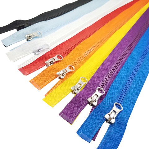 2pcs/lot 50cm No.3 resin open end zippers for kids clothing zips for clothes 20 inch zipper for bags tailor sewing accessories ► Photo 1/6
