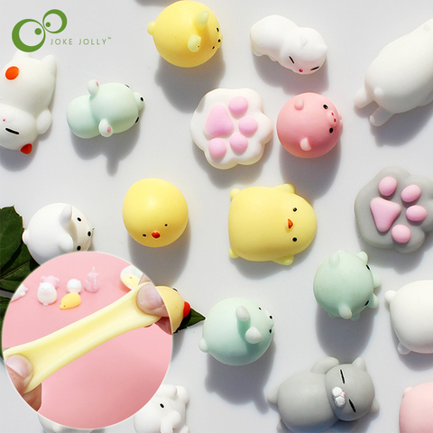 Mochi Squishy Toy Cute Animal Squeeze Toys Sticky Squishi Anti Stress  Relief Toys Antistress Toy Adults Mochi Rising Stress Toys