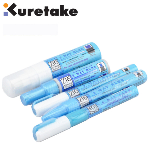 Zig Kuretake Memory System 2 Way Glue Pens Japan 1mm 2mm 4mm 15mm Non-toxic Colored Glue Pens DIY Tool ► Photo 1/6