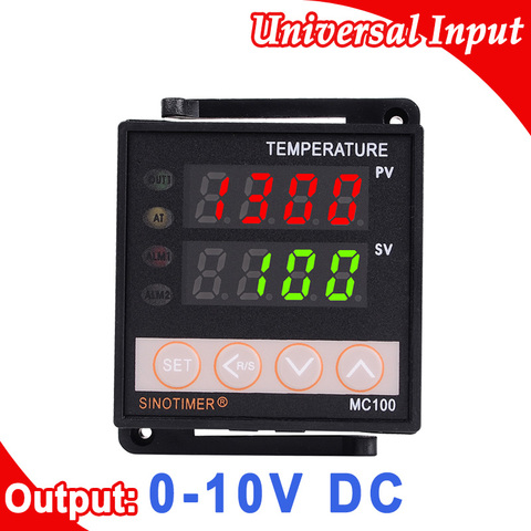 220V AC PID Digital Thermostat Temperature Controller K/J/PT100 Input, Voltage DC 0-10V Output ► Photo 1/6