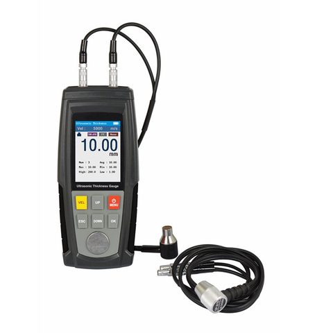 WT130A Digital Ultrasonic Thickness Gauge Sheet Metal Plastic Glass Tester Range:1.0-300mm steel Color LCD Sound Velocity Meter ► Photo 1/6