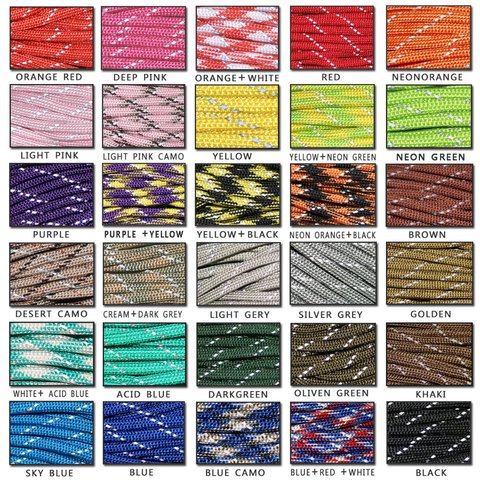 YOUGLE One piece 100ft 8 Strands Cores 550 lb Reflective Paracord Parachute Cord Lanyard Rope ► Photo 1/4