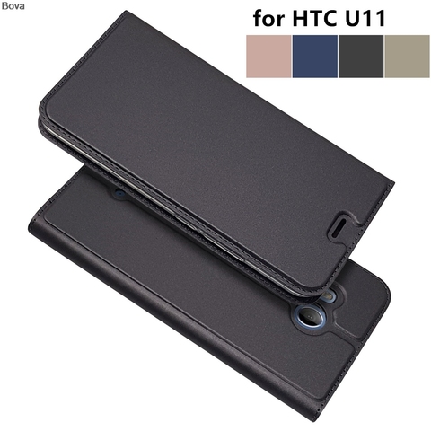 Ultra-thin Magnetic Cover Flip Case for HTC U11 Ocean with Magnetic adsorption Holster business fundas ► Photo 1/6