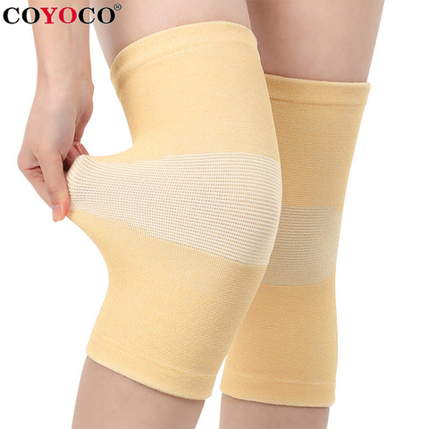1 Pcs Thin Elasticity KneePads Knee Protector Support COYOCO Skin Color Relief Prevent Arthritis Sports Knee Guard Pads Brown ► Photo 1/6