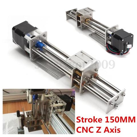 Funssor 50mm/150mm Slide Stroke CNC Z Axis slide Linear Motion +NEMA17 Stepper Motor For Reprap Engraving Machine ► Photo 1/6